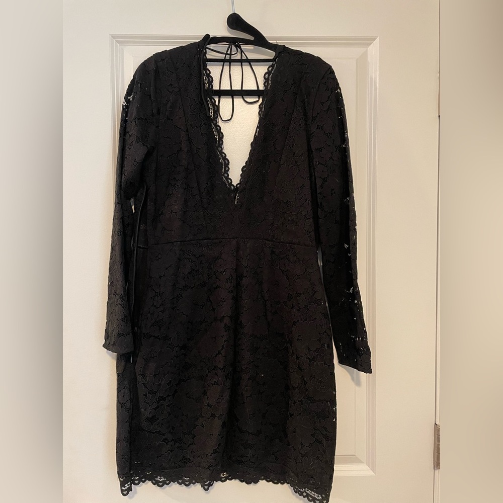 H&M black dress size 10